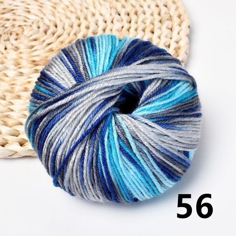 Fuyi Filo di Lana Tinta Acrilico Cotone per Scarpe per Artigianato Tessuto a Mano