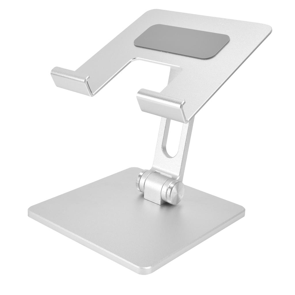 Tablet Stand Holder Aluminum Alloy Universal Desktop Adjustable Foldable Phone Tablet Bracket Silver