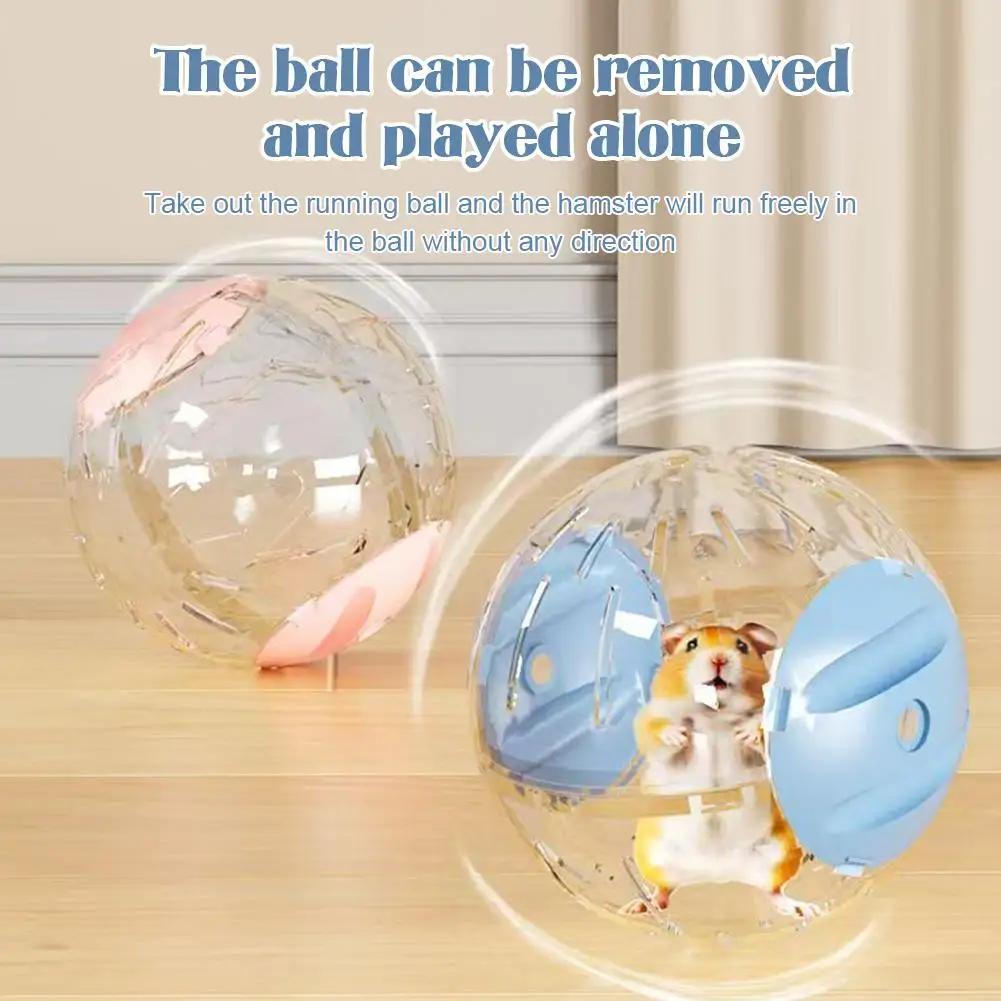 Hamster Laufkugel Extra Groß Transparentes Rollendes Spielzeugauto Laufrad Für Kleine Haustiere Frettchen Goldhamster Sportliches Design