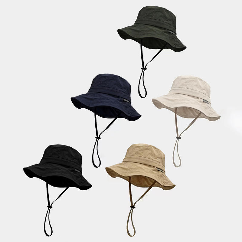 Outdoor Unisex Wide Brim UV Protection Sun Hat Summer Beach Bucket Cap Breathable Cooling Fishing Hats