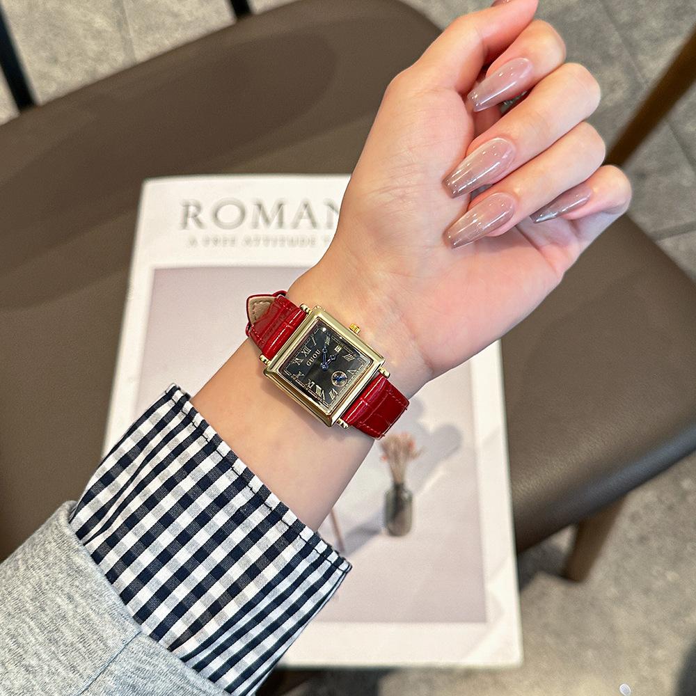 Toamna Nou Ceas Patrat De Dama Modern Retro Nisa Ceas De Dama Ceas Simplu Commuter