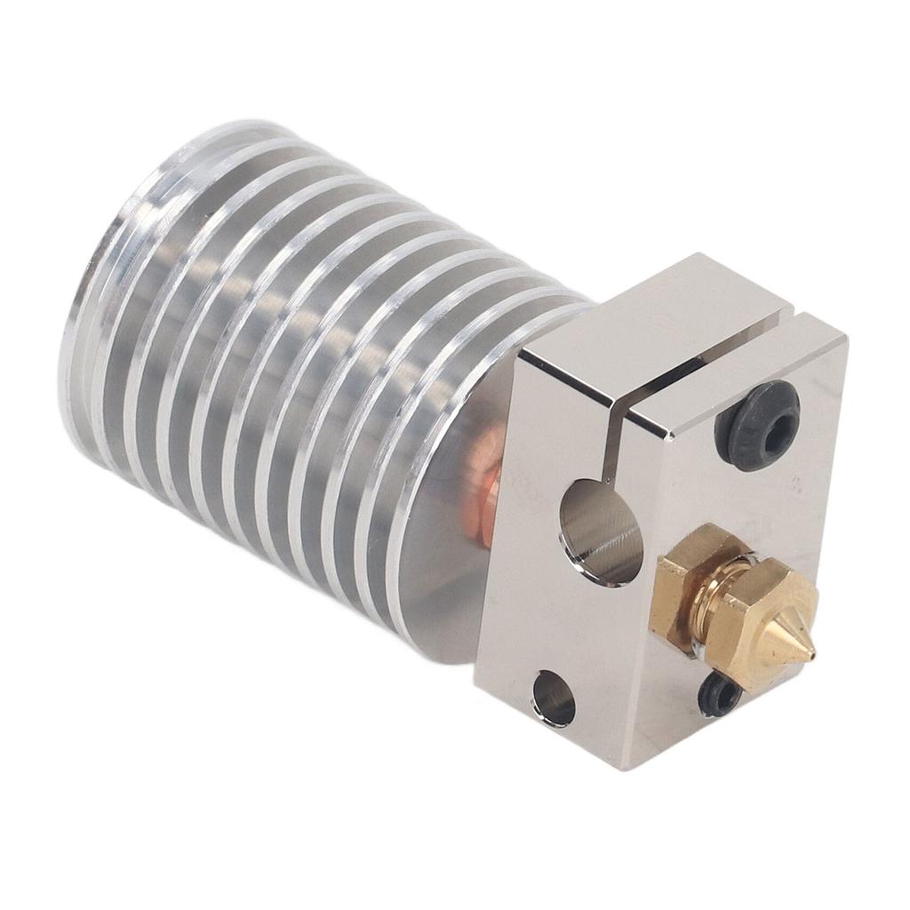 3D Printer Hotend Upgrade Kit with 0.4mm Brass Nozzle Heating Block Bimetal Pipe Silicone Cover