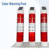 Solar LED Flashing Warning Post