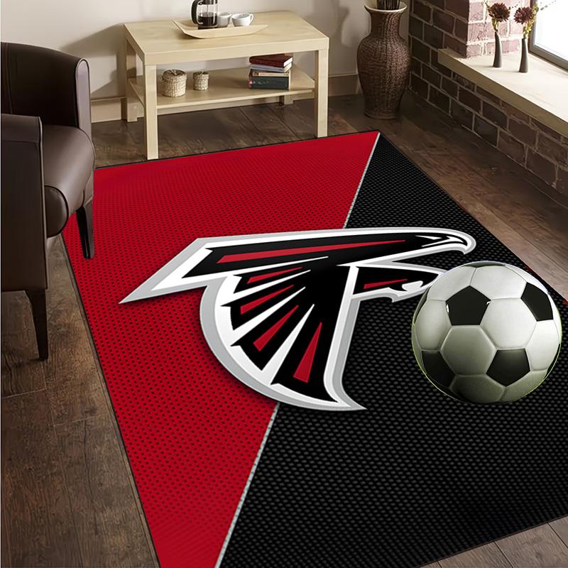 Falcons Logo Rug Office Carpet Non-Slip Mat, Chair Rug Floor Covering for Gaming, Bedroom, Living Room , Home Decor Christmas Gift