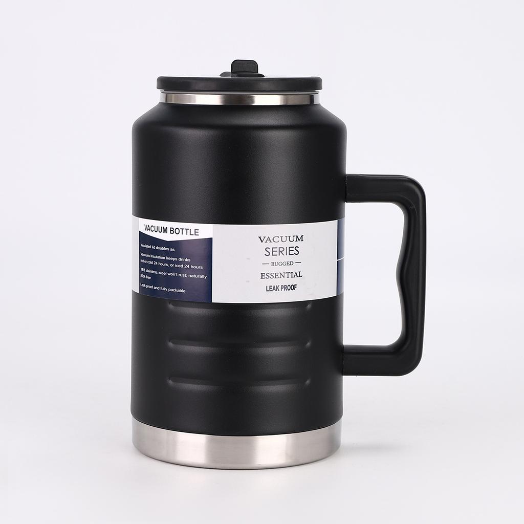 1pc Stainless Steel Insulated Cup, 1500ml Large-Capacity Handheld Gallon Water Jug, Fitness Sports Water Bottle Companion