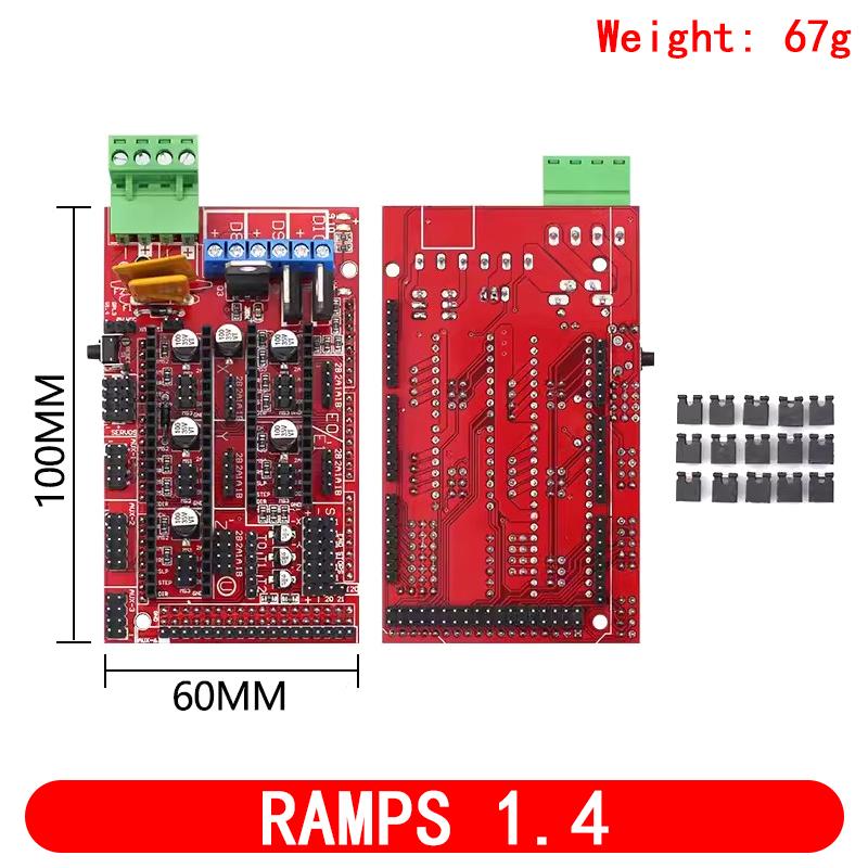 

RAMPS 1.4 1.5 1.6 Панельная Часть Материнская Плата Детали 3D-принтеров Shield Красный Черный Управления