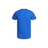 Adidas Logo Print Contrast Shoulder Crew Neck T-Shirt Men Tops Blue GP5804