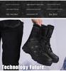 New Men's Autumn/Winter Russian Combat Boots: Thick, Comfortable, Plus Velvet; Available in Sand and Black.