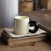 High Value Ceramic Moon Mug Retro Style Household Cup Breakfast Milk Cup Water Cup Juice Cup Coffee Cup
