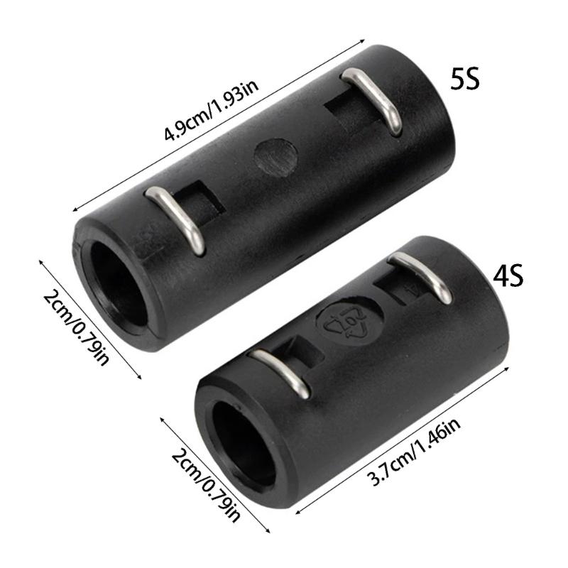 Pressure Washer Connector Fitting 2 Piece Hose Extension Coupler with Clip Lock Design for Vehicle Washing and Patio Rinsing