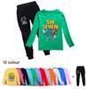 5260 Kinder Jungen Mädchen Steal a Brainrot 67 Print T-Shirt Hose Kleidung Set