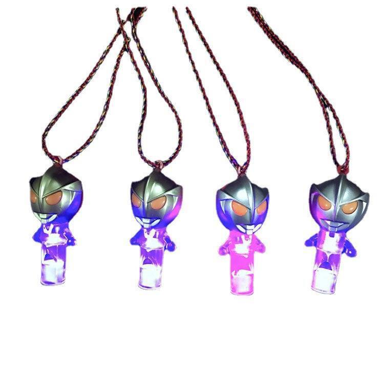 Glowing Cartoon Whistle with String for Kids - Popular Night Market Toy Gift