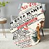 1pc Flannel Blanket A Heartwarming Gift To My Daughter Warm Comfortable Blanket for Home Bedroom Decor Full of Love In Spanish