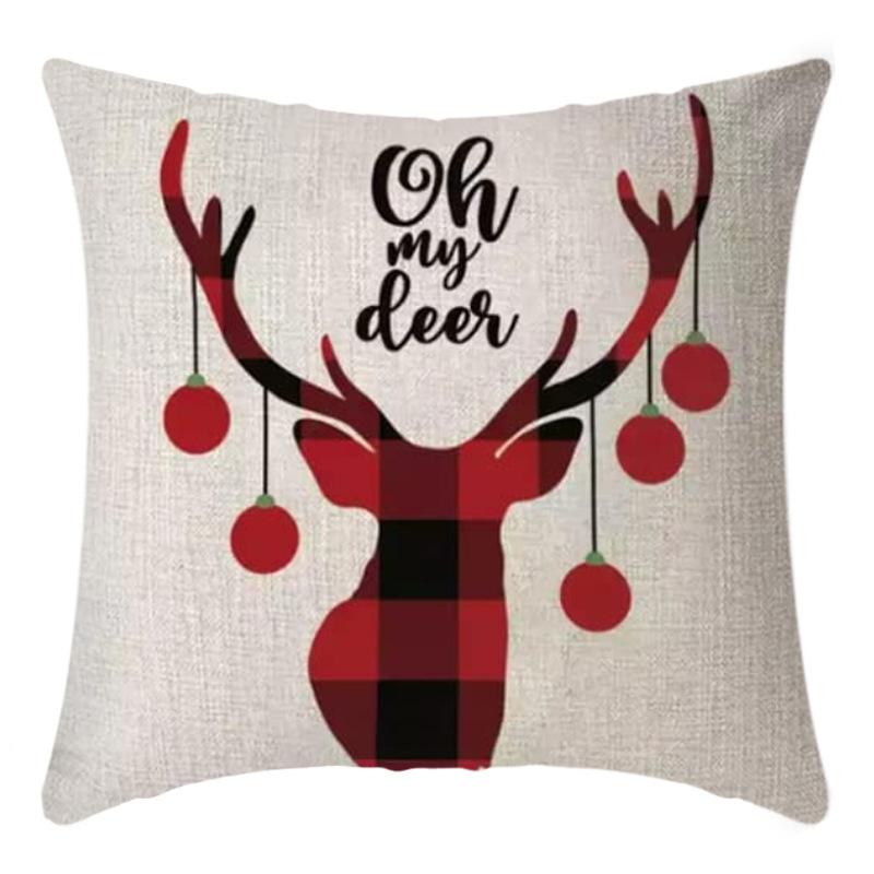 New Christmas Pillowcases Christmas Sofa Living Room Pillowcases Pillowcase Combination Pillowcases