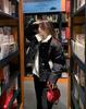 Short Dot Thickened Warm Cotton-padded Coat Jacket with Velvet Lapel