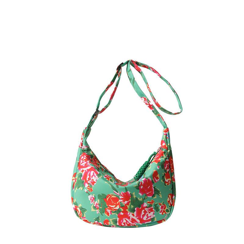 Large Capacity Nylon Vintage Shoulder Crossbody Bag For Women Street Fashion Trendy Tote Bag