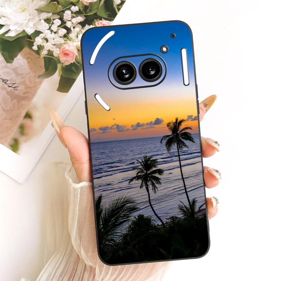 Cover For Nothing Phone 2a Case A142 Silicone Cute Cat Fashion Butterfly Funny Painted Casing For Nothing Phone (2a)