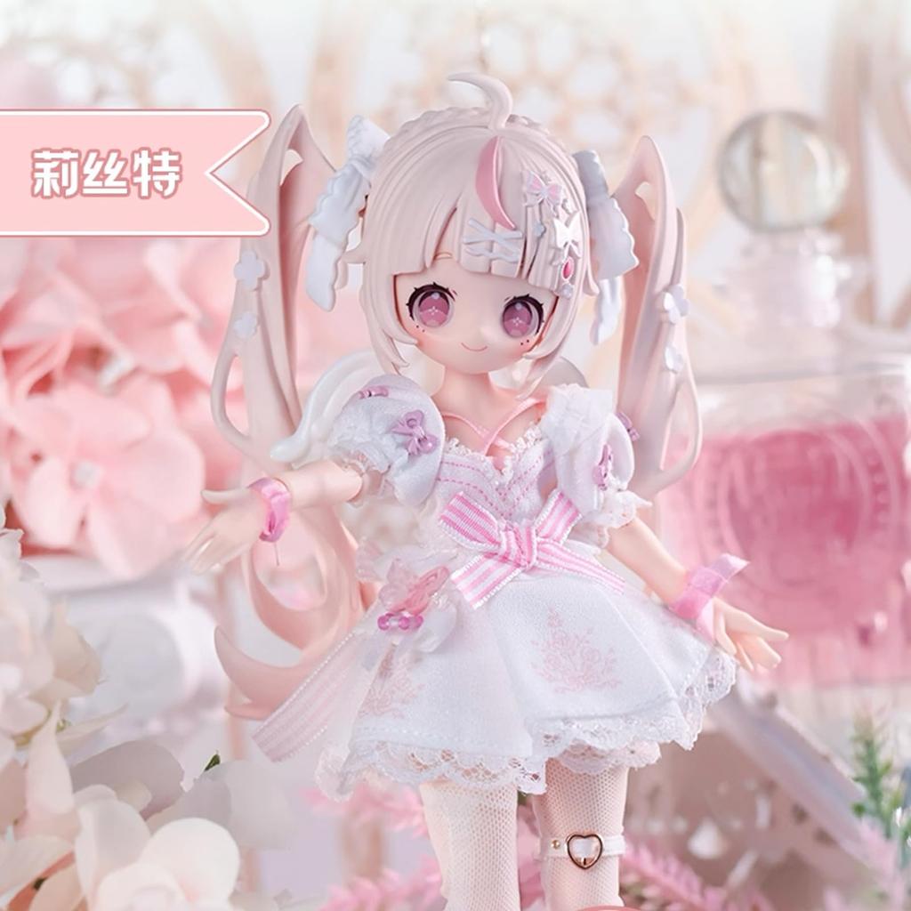 Bahomu Blind Doll Sugary Girls Series MJD Articulated Doll 18 Scale 18cm Blind Box Cute Girl BJD Doll (1 Random Doll) [Official Authentic Product]