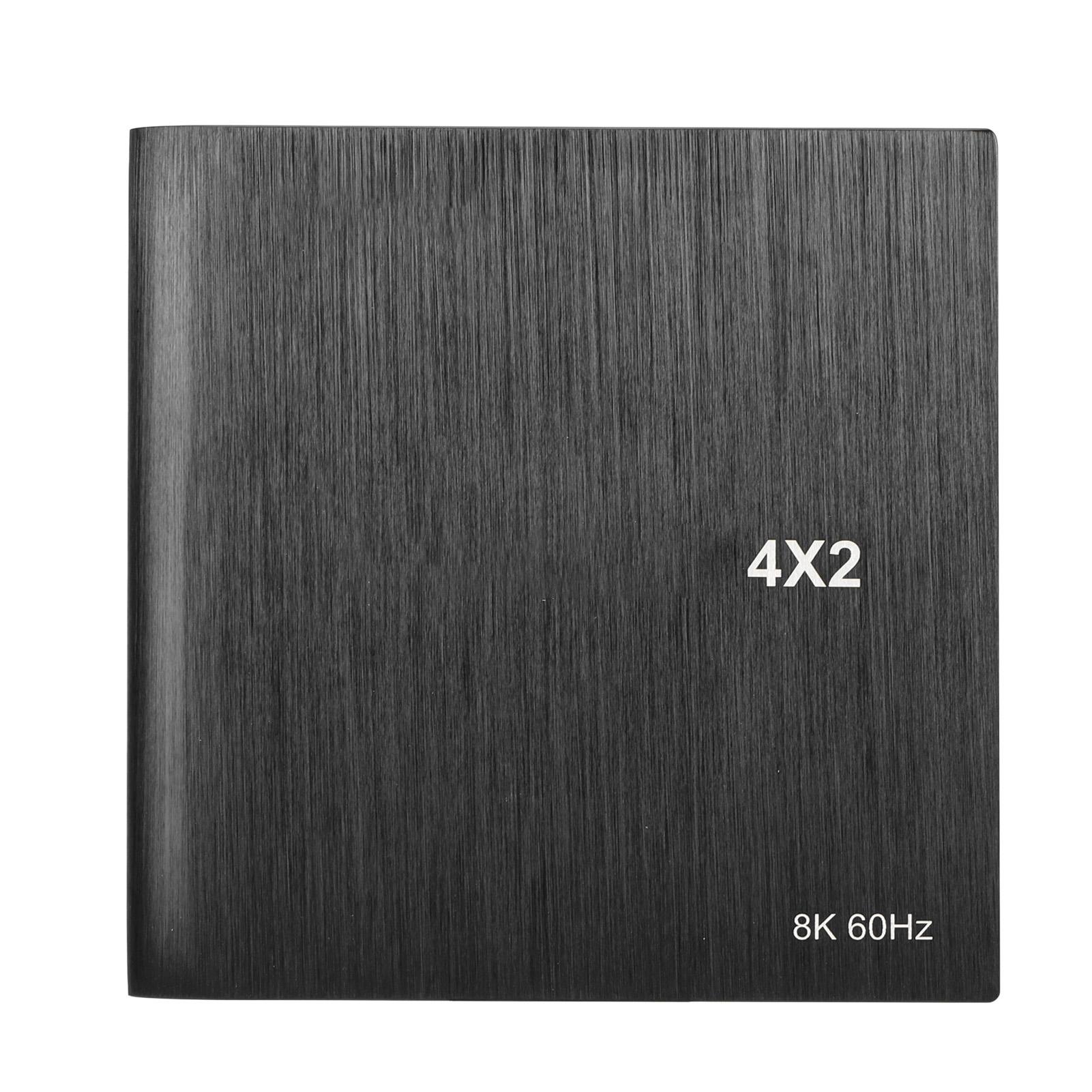 

4x2 HD Мультимедийный Интерфейсный Коммутатор Профессиональный 8K 60 Гц Plug and Play 4 Входа 2 Выхода HD Мультимедиа US Plug