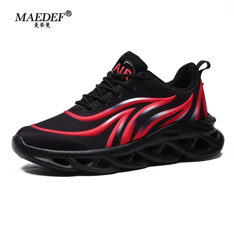 MAEDEF Men's Running Shoes Lightweight Breathable Athletic Sneakers for Men Comfortable Outdoor Jogging Non Slip Running Shoes
