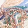 120pcs Crystal Czech Glass Beads Rondelle Austria Faceted Loose Spacer Round Beads for Bracelet Jewelry Making DIY
