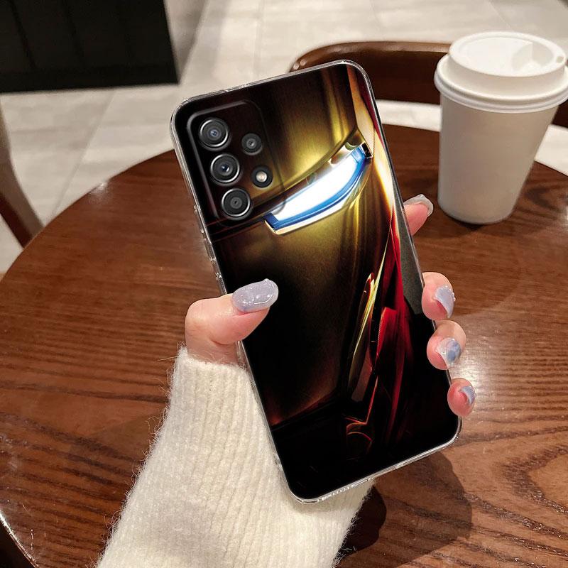 Marvel Spiderman Venom Deadpool Clear Case For Samsung Galaxy A57 A37 A56 A36 A55 A54 A35 A26 A07 A17 A16 A06 A36 A15 Soft Cover