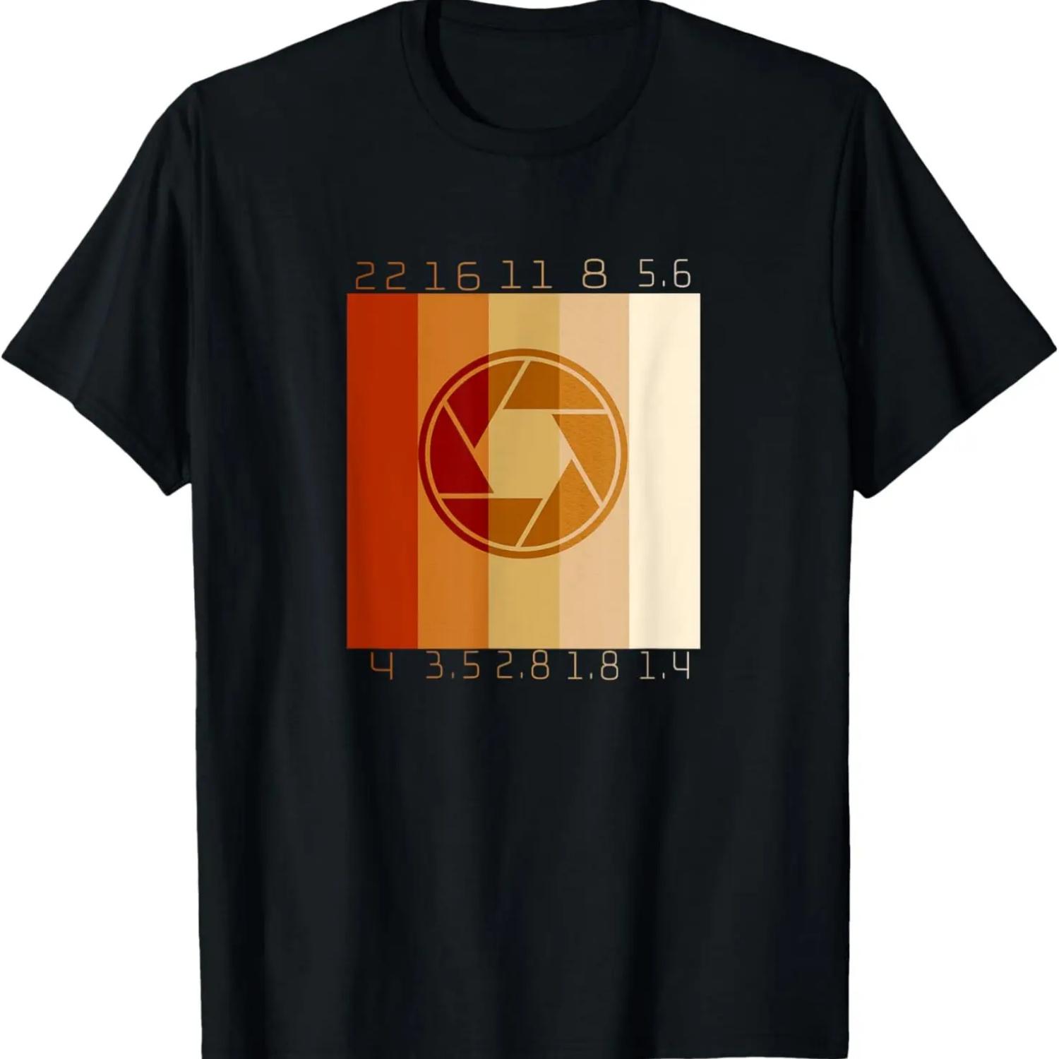 Camera Aperture T-Shirt_ Vintage Photography Color Palette XXXXXL разноцветный