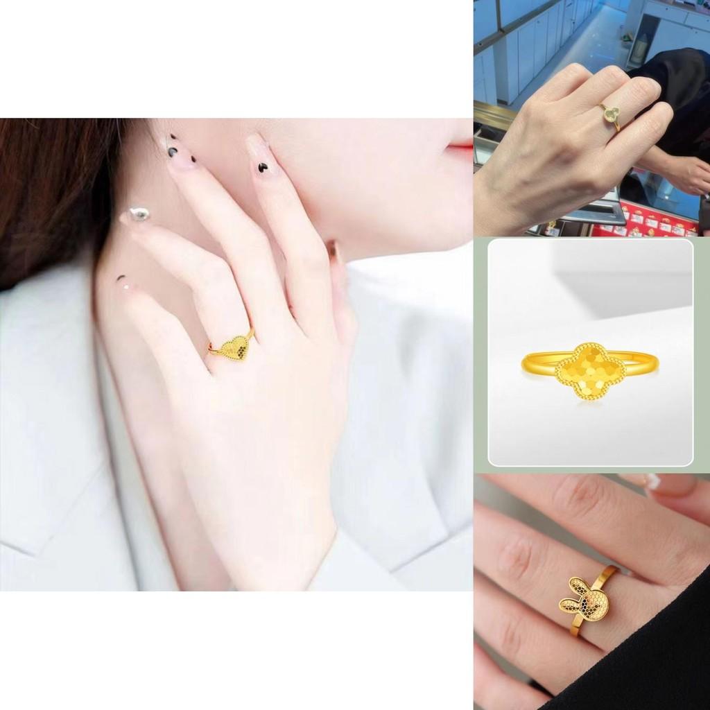 Inel Trendy Inimă Trifoi cu Patru Foi cu Design Solzi de Dragon pentru Bijuterii Chic Femei