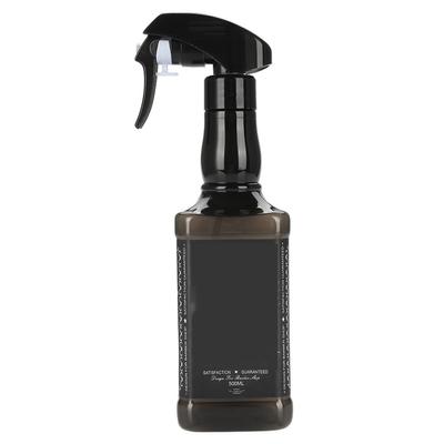 500ml Plastik Friseur Sprühflasche Salon Friseur Haarwerkzeuge Wassersprüher (Schwarz)
