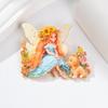 Lovely Butterfly Elf Brooches 4-Color Enamel Cartoon Princess Character Brooch Jewelry For Women Children'S Coat Pins Badge