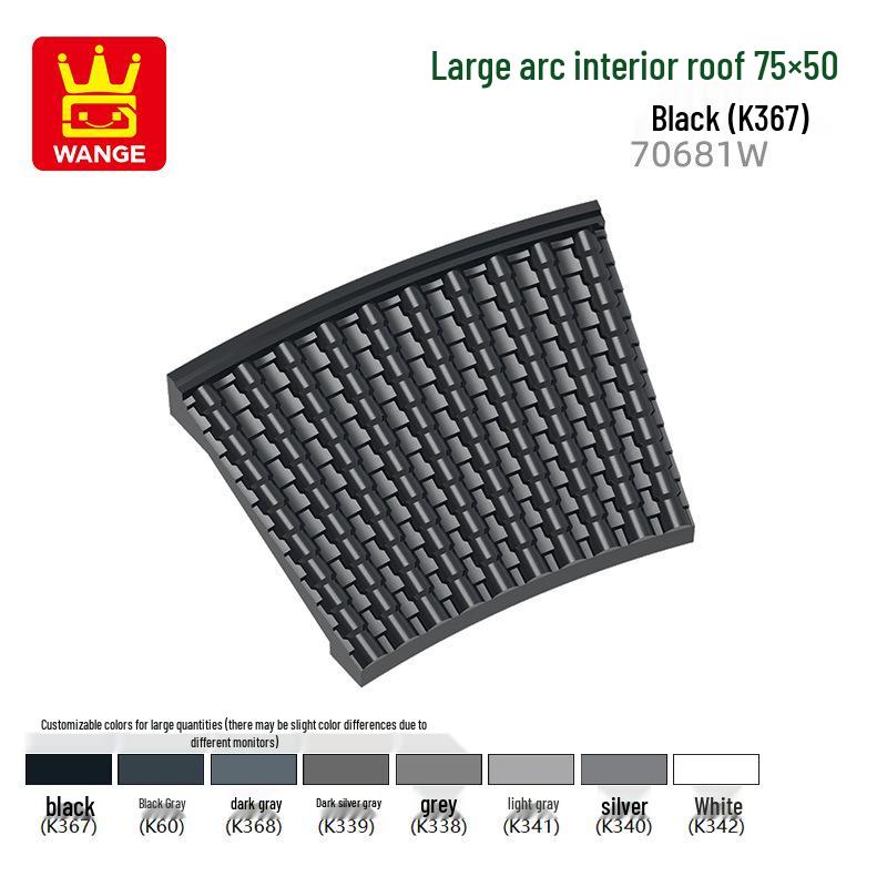 

Wange Набор строительных блоков MOC из мелких деталей 70681W: Большая круговая арочная крыша 75x50 Sample (1 pc)