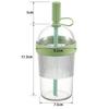 Drinkware Cold Drink Tumbler With Lids Straw Cups Portable Milk Tea Cup  Office