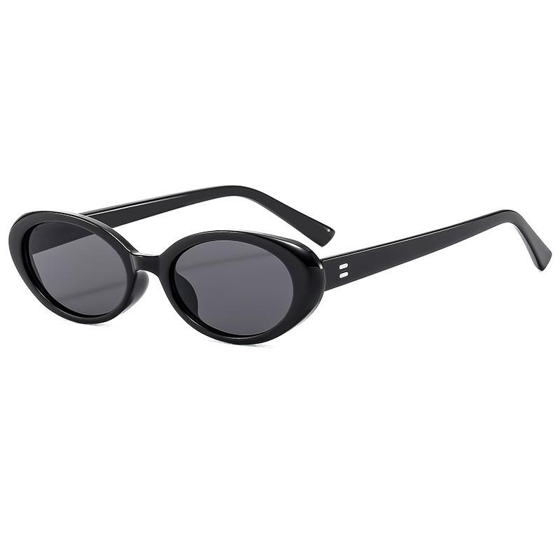 

Vintage Oval Sunglasses With Uv400 Protection For Fashionable Summer Outings StyleA