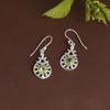 Peridot Silberohrring, August Geburtssteinohrring, 925 Sterlingsilber Handgefertigter Schmuck, Geschenk für Sie, Damenschmuck