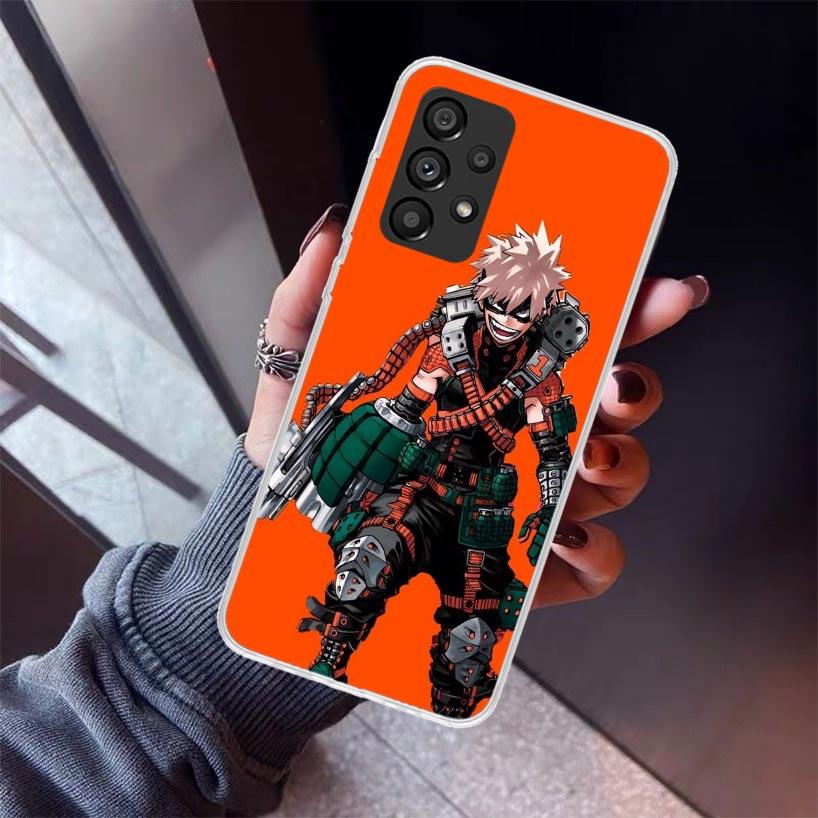 Bakugou Katsuki MHA My Hero Phone Case For Samsung Galaxy A17 A57 A37 A16 A26 A36 A56 A15 A25 A35 A55 A14 A13 A54 A53 A34 A24 A3