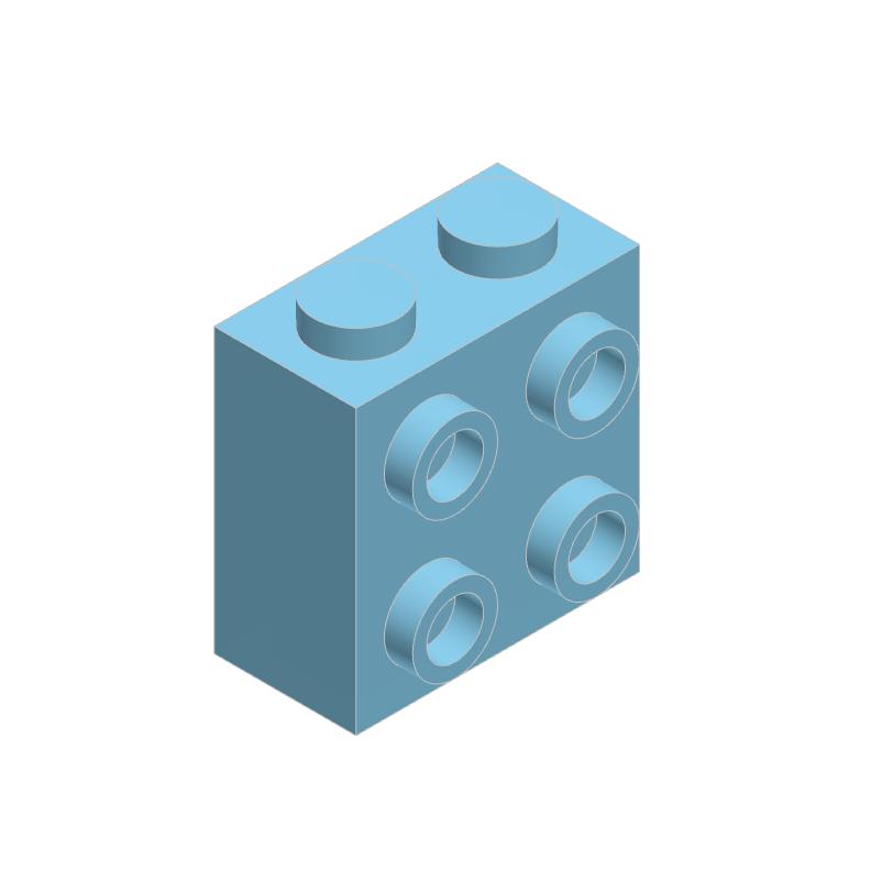 10PCS 22885 1x2x1 2/3 featuring Studs on 1 Side Block Moc Works With featuring Brick DO IT YOURSELF Children's Toy Assembly