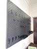 Foldable Storage Rack with Pegboard, Magnetic Iron Panel for Balcony/Entrance Hall