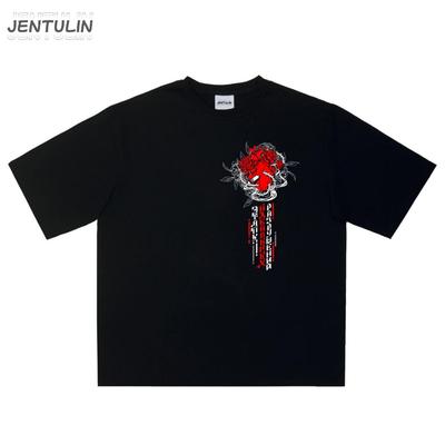Harajuku Oversized Streetwear Mens Tshirt Graphic Anime Tops Tees Cotton Hip Hop Clothing Gothic Y2k