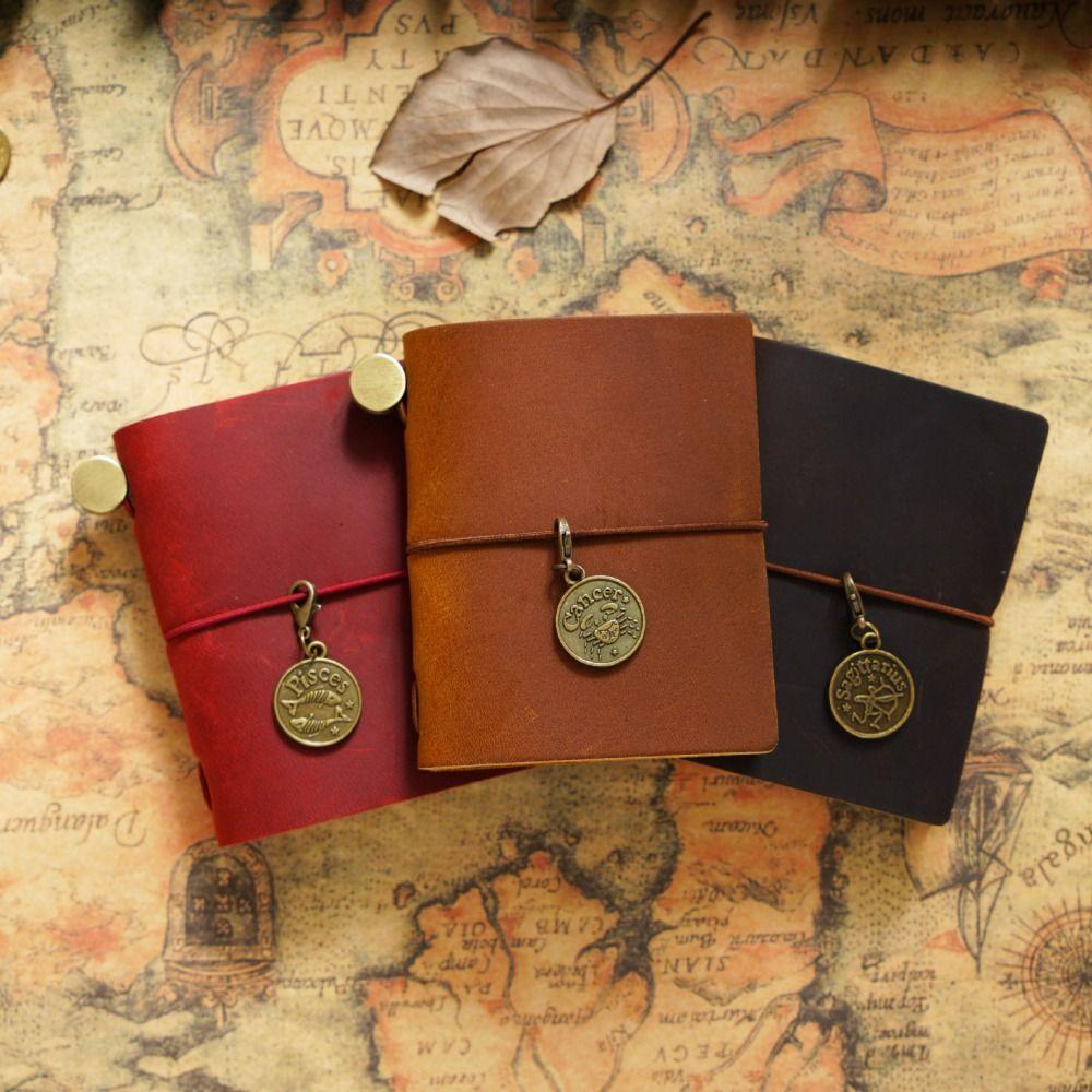 Sketching Traveler Notebook Handmade Diary Notebook Vintage Cowhide Cover Sketchbook  Journal