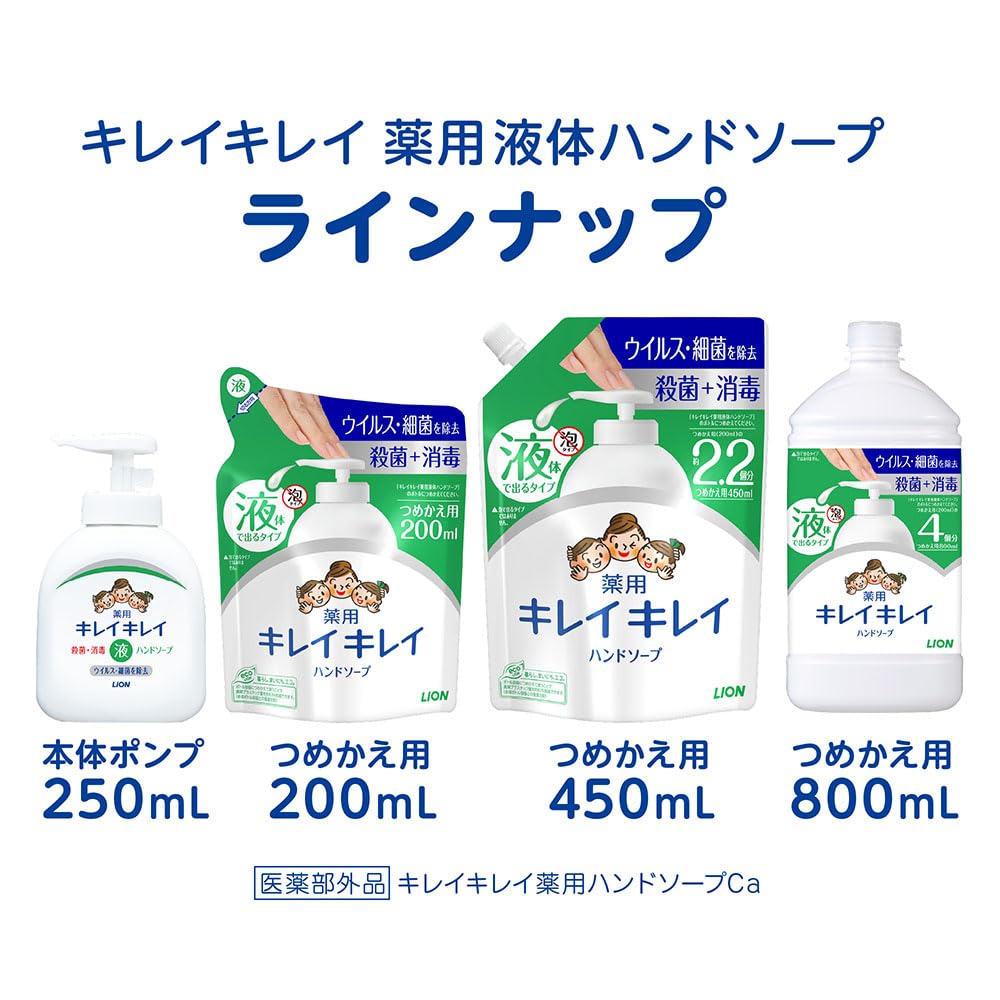 Kirei Kirei Medicated Liquid Hand Citrus Fruity 800ml x Includes Disinfecting Wet Wipes (Quasi-drug) Soap, Scent, Refill, 2,