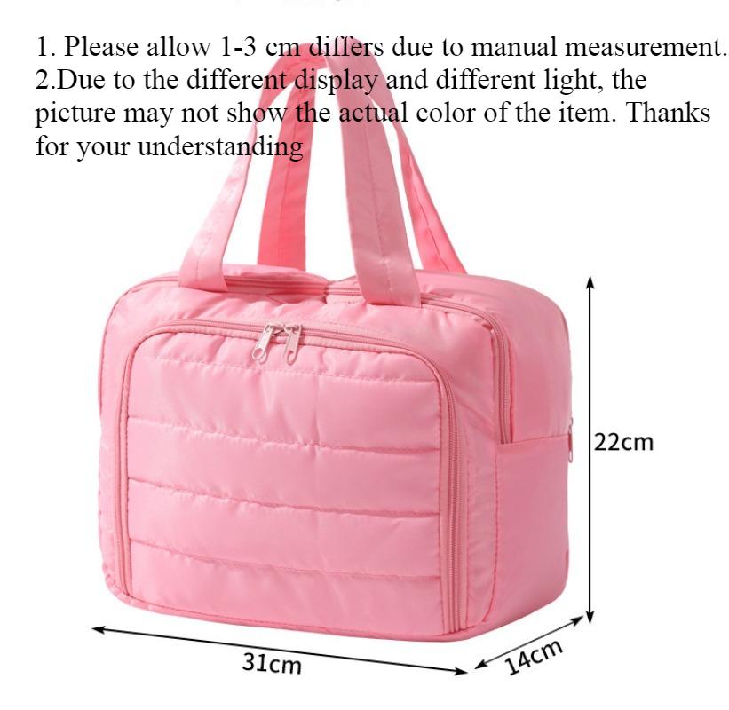 Stylish and Simple Cosmetic Bag Women's 2025 New Portable Lightweight and Large-capacity Partition Storage Bag Travel Toilet Bag