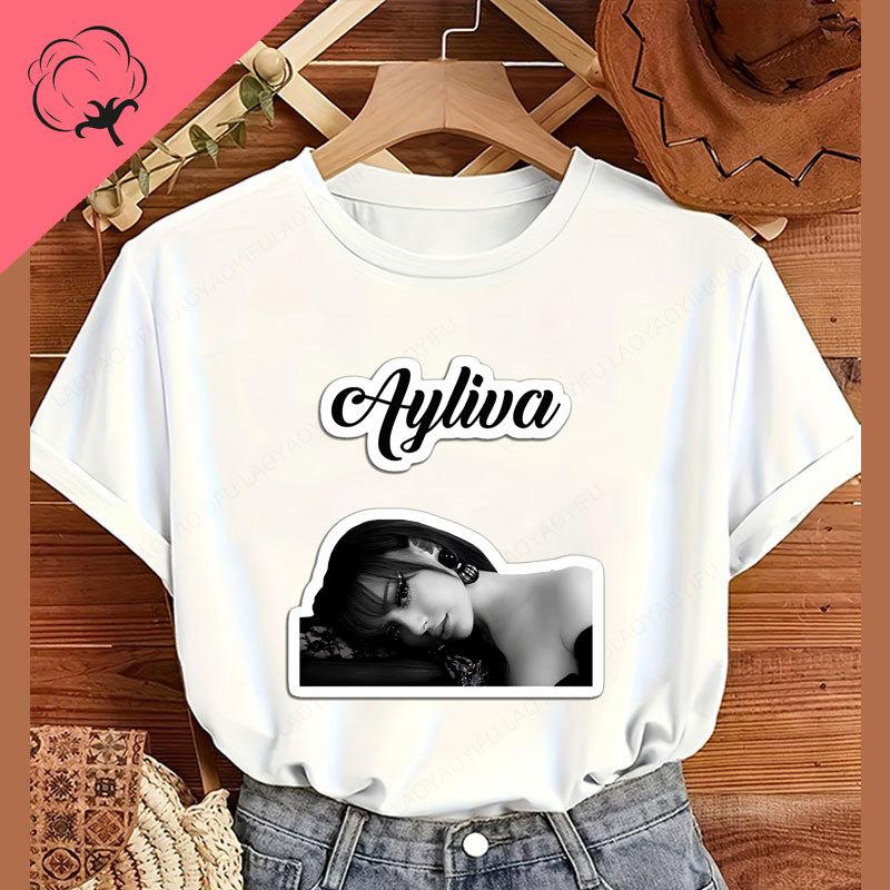 Regalo per Fan della Cantante Unisex Ayliva Regali di Compleanno per Fidanzate Belle T-shirt Grafiche Serie Viola Ayliva Abbigliamento in Cotone