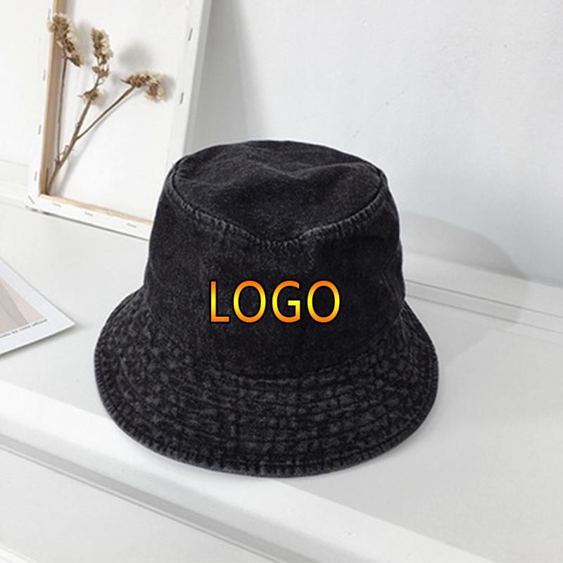 Foldable Fisherman Hat Women Summer Cotton Bucket Hat Washed Denim Bucket Hats Bob Caps Hip Hop Gorros Men Women