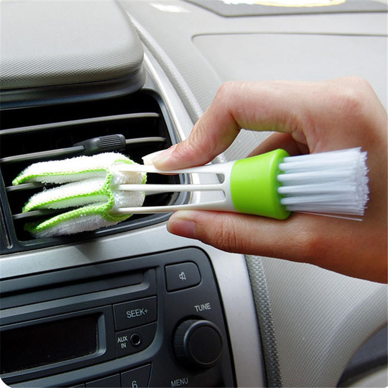 Air-condition Cleaner Double Head Clean Tools Window Leaves Blinds Duster Pocket Brush Keyboard Dust Collector Computer