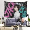 Vibrant Pop Culture Tapestry  Celebrate Iconic Musician with Bold Graffiti Art  Perfect for Bedroom Living Room Decor