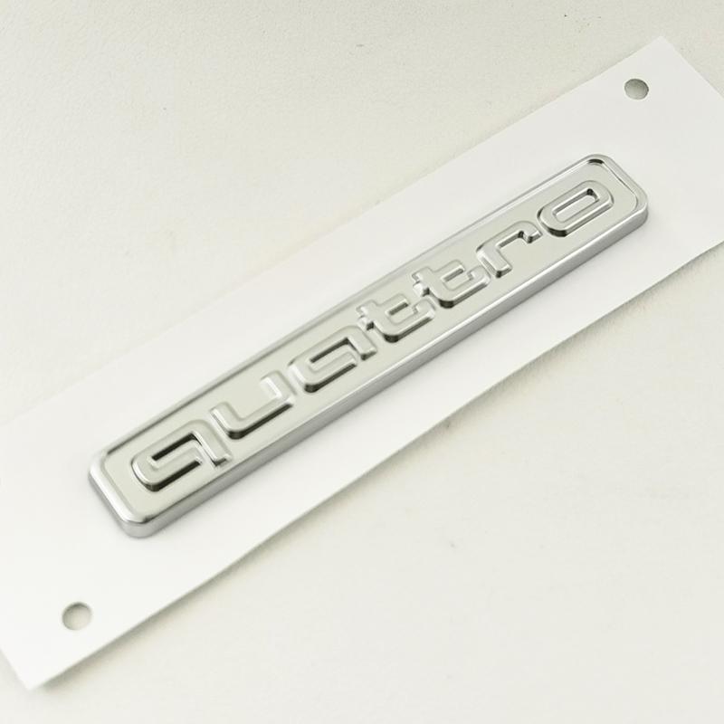 Insignă 3D ABS pentru Portbagajul Spate al Mașinii, Emblema Laterală, Autocolant pentru A3 A4 A5 A6 A7 A1 A2 Q3 Q5 Q7 S3 S4 S5 S6 TT Quattro Accesorii