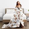 Dachshund I Love Pets Blankets Dogs Animal  Wool Throw Blankets Airplane Travel Portable Soft Warm Bedsprea