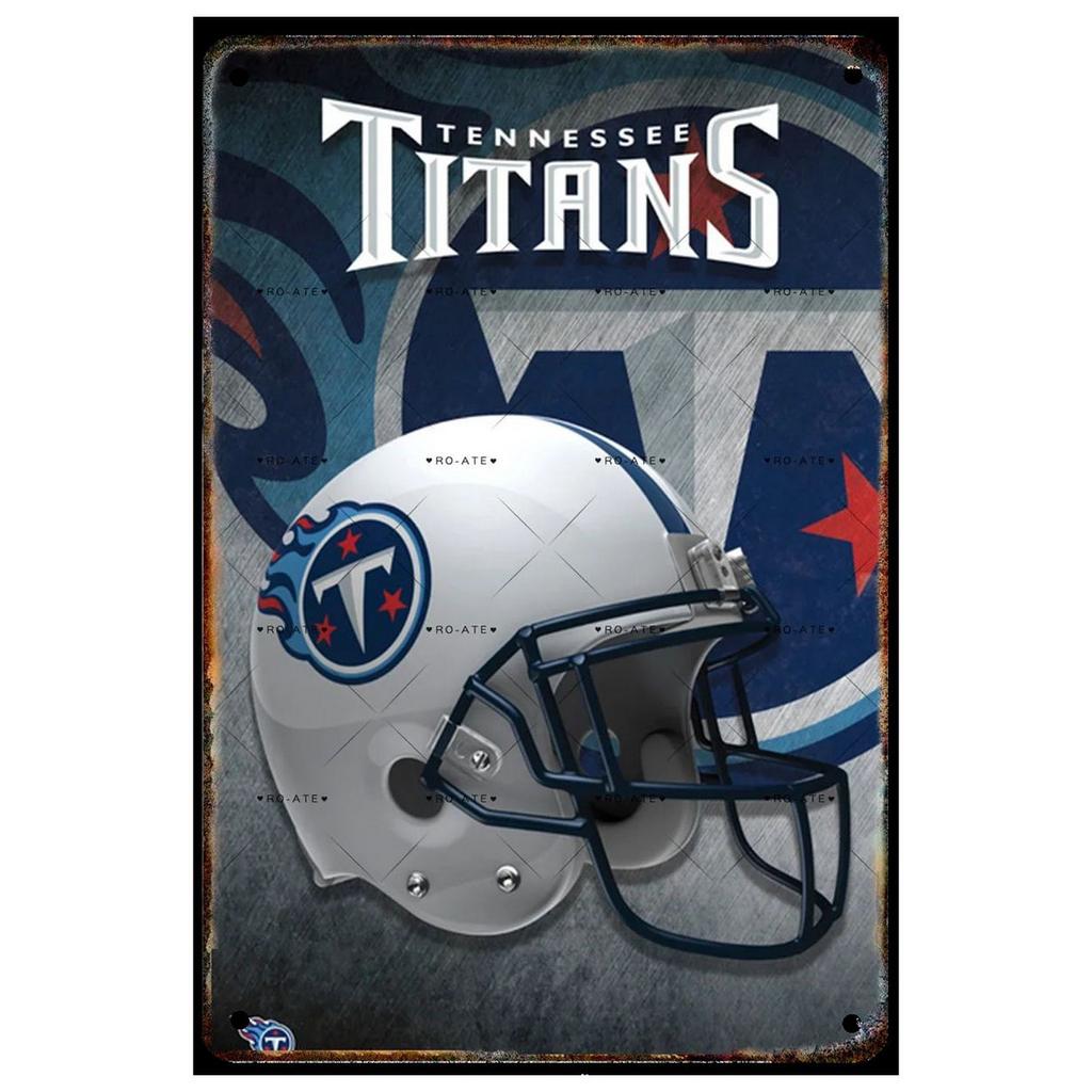 Football Helmets Metal Tin Signs Wall Decoration Plaque Vintage Art Poster Iron Painting for Man Cave Home Cafe Garden Club Bar