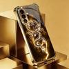 Dragon design electroplated glass phone case suitable for Samsung Galaxy S26 S25 S24 S23 S22 S20 FE/Ultra/Plus anti drop