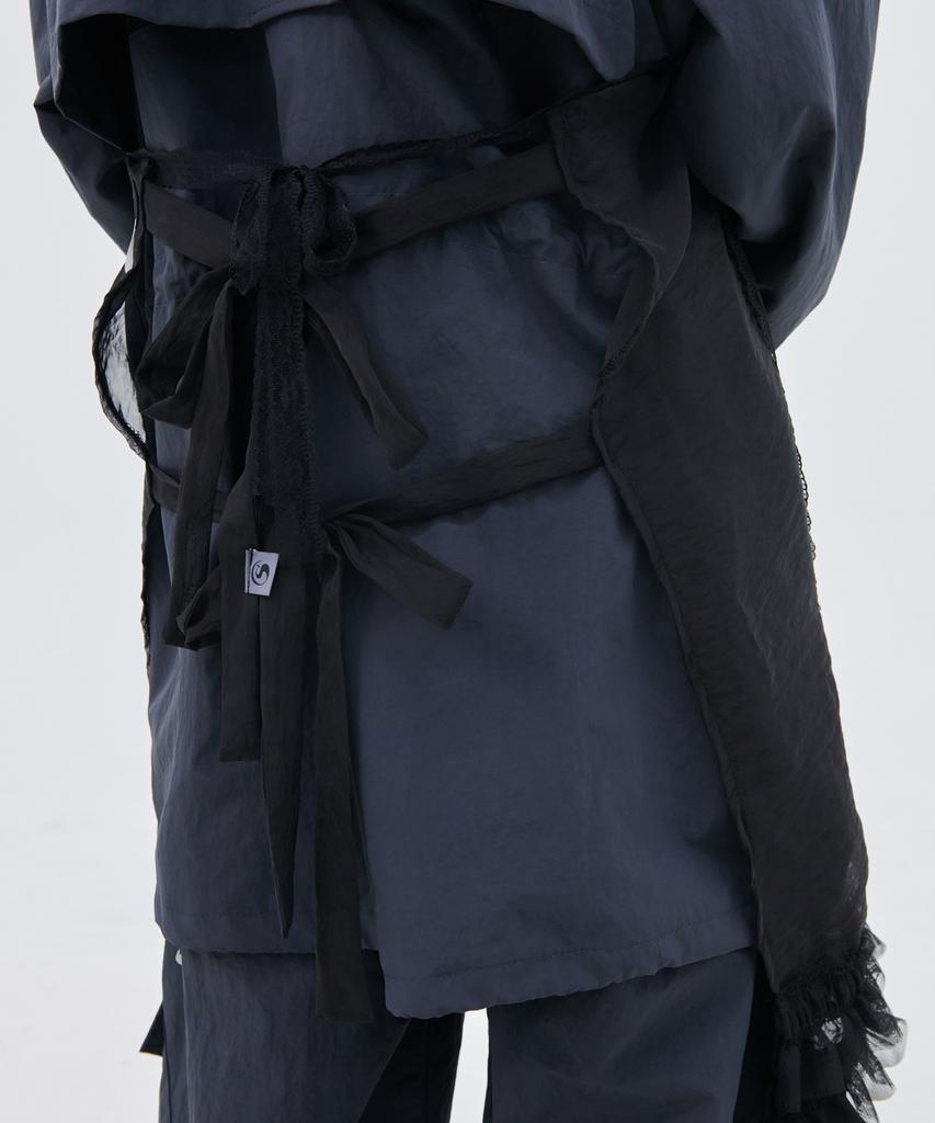 Peace Maker Ts 3Way Sheer Apron (Black)